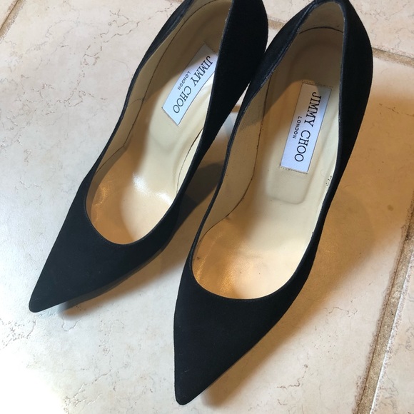 Jimmy Choo Shoes - Jimmy Choo Anouk Black suede pumps